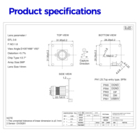 Módulo de Cámara USB 2.0 OEM de 1MP, Cámara Interior Personalizada con Detección de Movimiento, Obturador Global, Monocromática, Mini Full HD CMOS, Visión Nocturna