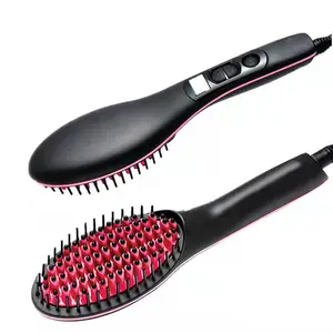 Ceramic hair straightening comb hair comb for women curly hair