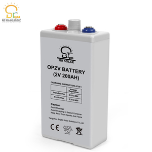 BR SOLAR 2V 200Ah Versiegelte Deep-Cycle Röhren-Blei-Säure-Solarbatterien Wiederaufladbare OPZV Gel-Batterien für Haushaltsgeräte Boote USV-Systeme - Product Image 1