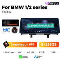 MEKEDE Radio de Coche con Android 13, Reproductor con Snapdragon 685, G LTE 4, 2K, 2400x900, DSP, NBT, para BMW 1-2 Series F20 F22
