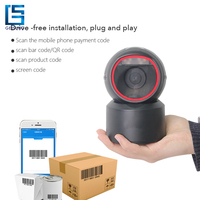 CARAV BS-730 Barcode Scanner ID Pendantp316l Inoxydable Steele Scanner Bureau POS QR Code Scanner Pistolet Noir USB Stock 617nm LED
