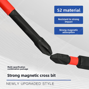 Juego de Puntas Hexagonales para Destornillador Eléctrico de Alta Dureza, Mango de Acero, Fuerte Magnético, Antideslizante, Punta Cruzada - Product Image 4
