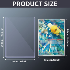 Pelindung Kartu Trading Transparan Ukuran 3" X 4", Hard Card Sleeves, Pelindung Kartu <span class=keywords><strong>Top</strong></span> <span class=keywords><strong>Loader</strong></span> 35pt - Product Image 4