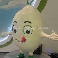 Modèle de figurine animatronique personnalisée en forme de riz pour le musée des sciences et technologies agricoles, robot de personnage alimentaire conçu