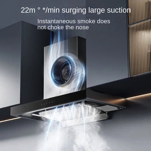 Campana Extractora Inteligente Delgada de 90 cm para Cocina, Carcasa de Acero Inoxidable, Montaje en Pared, Filtro de Aluminio, Uso Doméstico, Clase Energética - Product Image 3