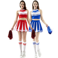 Uniformes de bal de performance pour bébés pom-pom girl sexy personnalisés ensemble de jupe plissée pour filles uniformes de pom-pom girl pour adultes et jeunes