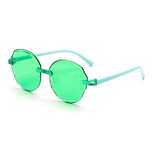 Gafas de Sol Personalizadas al por Mayor para Bodas, con Forma de Corazón, en Rojo, Rosa, Amarillo, Morado, Azul y Marrón, con Protección UV400, Montura de PC sin Aro, Cómodas - Product Image 6