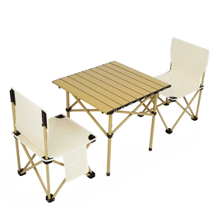 <span class=keywords><strong>Table</strong></span> de <span class=keywords><strong>camping</strong></span> pour pique-nique en plein air en acier au carbone pliable et légère avec sac de transport pour 4 <span class=keywords><strong>personnes</strong></span> - Product Image 1