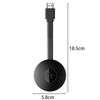 Receptor de vídeo inalámbrico para TV, adaptador portátil de 1080P TV HD WIFI para Android/iOS, TV Box, ordenador, proyector de pantalla en vivo