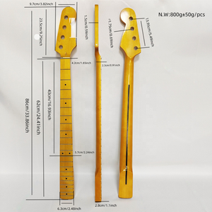 คอกีตาร์เบสไฟฟ้า 21 เฟรต ทำจากไม้เมเปิล รุ่น PB  3 สี  อะไหล่กีตาร์ - Product Image 2