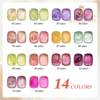 Ensemble de gels pour les yeux de chat avec logo personnalisé Coréen de couleur néon Corbeille de fruits Gel pour les yeux de chat