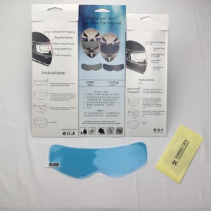 Pellicola Anti-Pioggia e Anti-Appannamento per Casco 22,5cm*7cm, <span class=keywords><strong>Film</strong></span> Morbido in PET con Rivestimento Anti-Umidità per Casco da Moto - Product Image 3