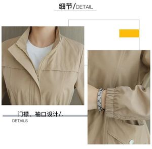 Chaqueta cortavientos de forro polar de doble capa Gali 2026, nueva, estilo coreano, casual, con control de cintura, adelgazante, para mujer pequeñ<span class=keywords><strong>a</strong></span>, primavera y otoño, con gorro elegante - Product Image 6