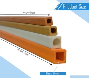 Top Selling Rigid PVC Square Hollow <b>Profile</b> Black <b>Plastic</b> Tube for Furniture Construction Structural Framework and Industrial - Product Image 4