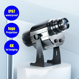 Máy Chiếu <span class=keywords><strong>Laser</strong></span> Gobo Chống Nước Màu Đen 100W Đèn Chiếu Biểu Tượng Tùy Chỉnh - Product Image 2