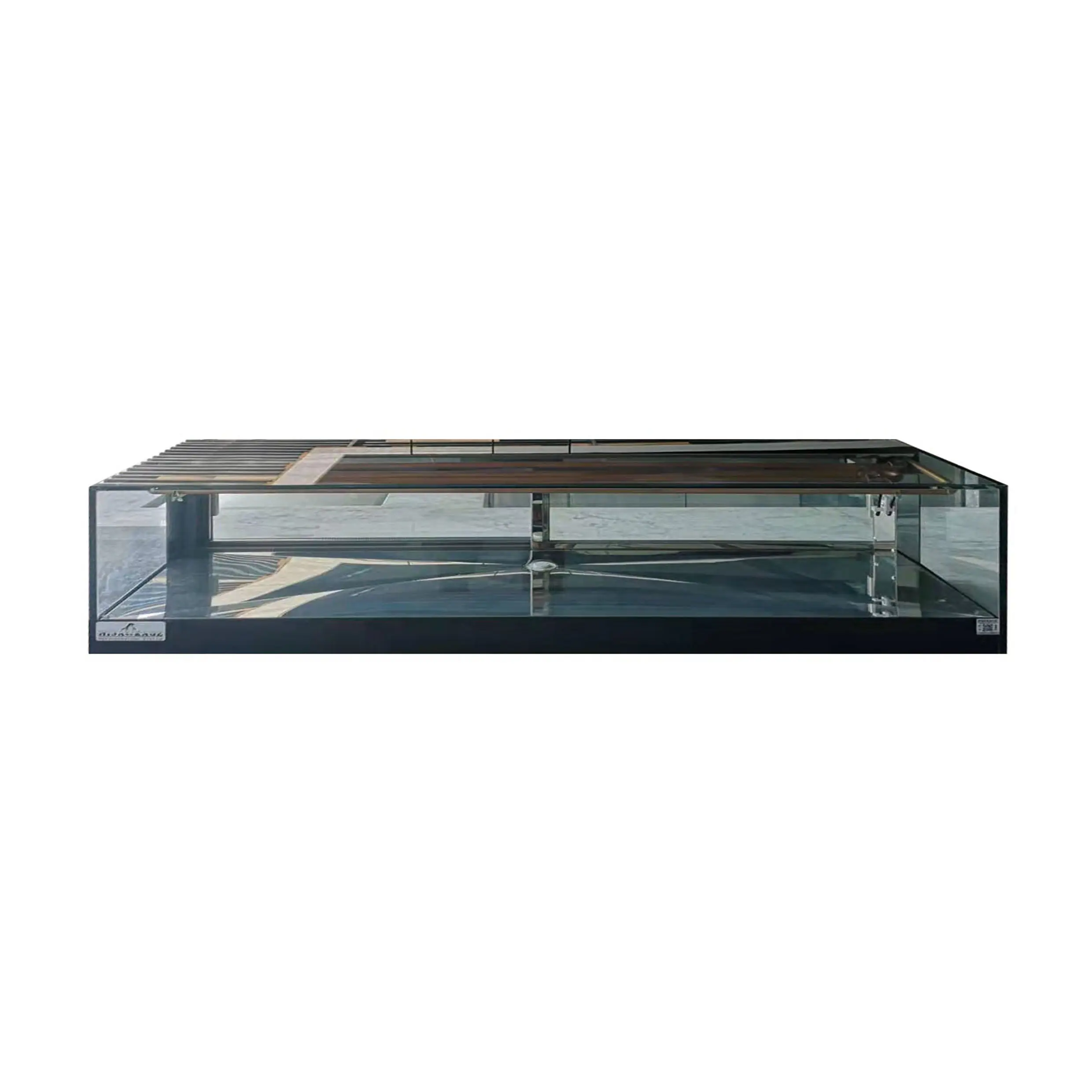 LED-Licht gekühlte Sushi Showcase Counter Top Vitrine Rechteckige Glass chiebetür Tisch Kühlschrank DS-180LF