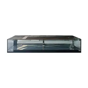 2024 nouvelle lumière LED réfrigérée Sushi vitrine comptoir vitrine rectangulaire verre porte coulissante Table réfrigérateur DS-180LF