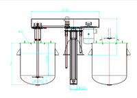 Machine de dispersion et de mélange de peinture industrielle automatique Polyc de Chine avec plateforme d'alimentation pour peintures, revêtements, encres et pigments