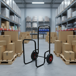 <span class=keywords><strong>Chariot</strong></span> à <span class=keywords><strong>bois</strong></span> robuste en métal à deux roues pour poêle intérieur avec outils de travail OEM - Product Image 1