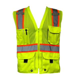 Gilet de sécurité de construction personnalisé haute visibilité Polyester imperméable à l'eau vêtements de sécurité réfléchissants haute visibilité vêtements - Product Image 1
