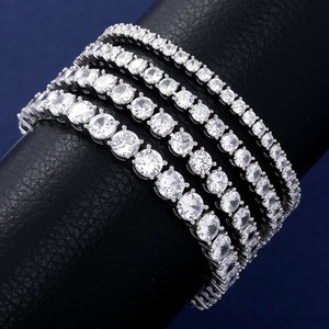 Chaîne à maillons en or massif 10K unisexe, style Hip Hop européen et américain, motif géométrique en zircon, pour anniversaire - Product Image 4