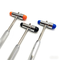 Marteau de diagnostic multifonctionnel en métal avec brosse, aiguille et règle pour examen neurologique sensoriel complet