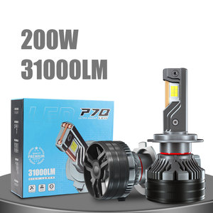 Popnow P7Q conception <span class=keywords><strong>Unique</strong></span> 200W ampoule de voiture LED lumineuse H11 H7 H4 phare LED accessoires Auto - Product Image 2