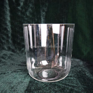 Q是心态教练透明水晶石英歌唱碗99.9% 石英声音治疗 & <span class=keywords><strong>Thearapy</strong></span> - Product Image 4