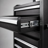 Armoire d'atelier en métal sur mesure avec plusieurs tiroirs, chariot à outils roulant robuste et verrouillable pour atelier