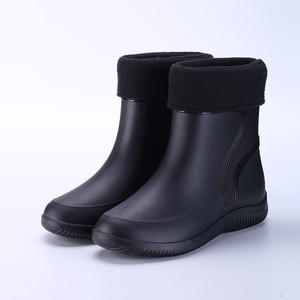 Moda Pvc stivali da lavoro pioggia impermeabili uomo pioggia scarpe di altezza media per gentiluomini - Product Image 6