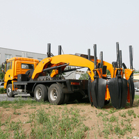 Machine de déracinement d'arbres personnalisable de 120 cm, type pelle, pour camion, avec système hydraulique pour boules de terre