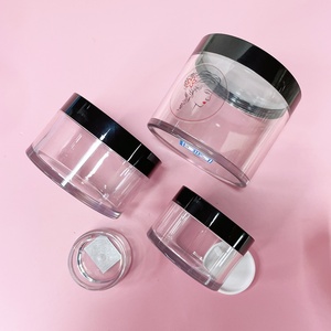 Pots en plastique personnalisés 100g 200g 250g 300g, pot à crème à paroi épaisse en PET, flacon cosmétique en plastique avec couvercle ABS - Product Image 6