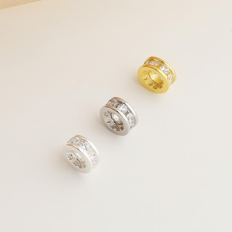 flat spacer wheel bead micro pave