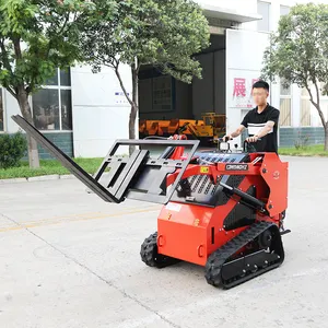 Cheap EPA Engine Diesel Small Caterpillar Mini Skid Steer Crawler Loader With Track