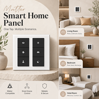 Panneau de contrôle mural HomeKit à écran tactile pour la domotique, compatible Matter, pour maisons et hôtels