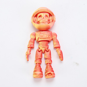 Astronaute squelette imprimé en 3D 2026 - Articulations mobiles et casque, Cadeau spatial original, Décoration de bureau, Porte-clés pour les fans de science-fiction - Product Image 4
