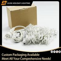 Guirlande lumineuse LED blanche chaude de 10 m pour extérieur, personnalisable, commerciale, de Noël, en PVC, étanche IP44, garantie 2 ans