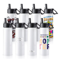 Gobelet isotherme personnalisé en acier inoxydable de 22 oz, portable, anti-fuite, pour sublimation, avec poignée
