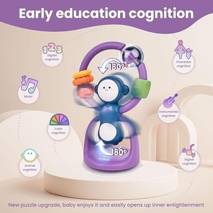<span class=keywords><strong>Chaise</strong></span> <span class=keywords><strong>haute</strong></span> lumineuse <span class=keywords><strong>ventouse</strong></span> jouets développement infantile activité jouets avec musique lumière meilleurs jouets de rotation interactifs - Product Image 4
