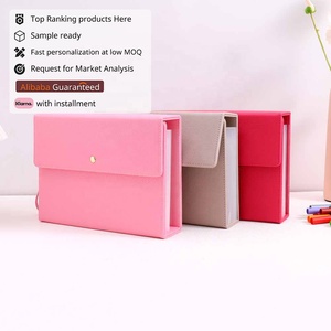 Yihe Best Seller, classeur A5 en cuir de <span class=keywords><strong>litchi</strong></span> souple 6 couleurs, planificateur budgétaire, autocollants, enveloppe pour argent, 45 feuilles lignées pour cadeaux - Product Image 1