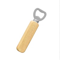 Ouvre-bouteille en bois recyclé personnalisé avec impression gravure laser logo nom ouvre-bouteille à bière en bois biodégradable promotion