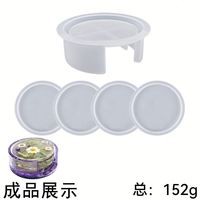 Dropshipping Shopify Moules en résine pour dessous de verre Moules en silicone avec support en forme d'octogone rond et carré
