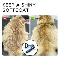 Brosse à poils longs pour chien, peigne pour poils d'animaux, brosse à poils de chat, massage doux au toucher, produits de nettoyage et de toilettage pour animaux de compagnie