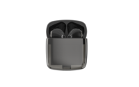 Earphone Nirkabel TWS Transparan Semi In-Ear Headset ENC Headphone Olahraga LED Power Digital Stereo Sound Earbuds