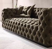 Modernes, schlichtes italienisches Designer-Stoffsofa für das Wohnzimmer – großes, flaches, hochwertiges und stimmungsvolles Inline-Sofa