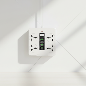 Presa Universale con Interruttore One-Touch, Cavo di <span class=keywords><strong>Prolunga</strong></span> 2M, 4 Prese di Corrente, 3 Porte USB-A, 1 Porta Type-C, Adatta per USA/UK/UE - Product Image 4