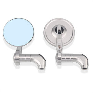 Pièces Détachées Accessoires Universel Moto Rétroviseur en Aluminium Poignée de Guidon Rétroviseurs Latéraux Ronds - Product Image 5