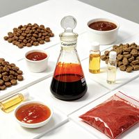 Extrait Liquide Naturel de Paprika à Base de Plantes de Qualité Alimentaire avec Capsaïcine pour Aliments pour Animaux et Colorant de Jaune de Œuf pour Volailles, Haute Concentration