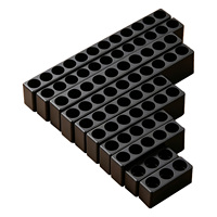 Porte-embouts hexagonal en plastique pour tournevis et forets, 11 tailles (3/4/5/6/7/8/9/10/11/12/13 trous)