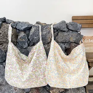 USA New Design Faltbare süße wieder verwendbare Einkaufstasche mit großer Baumwoll-Leinwand